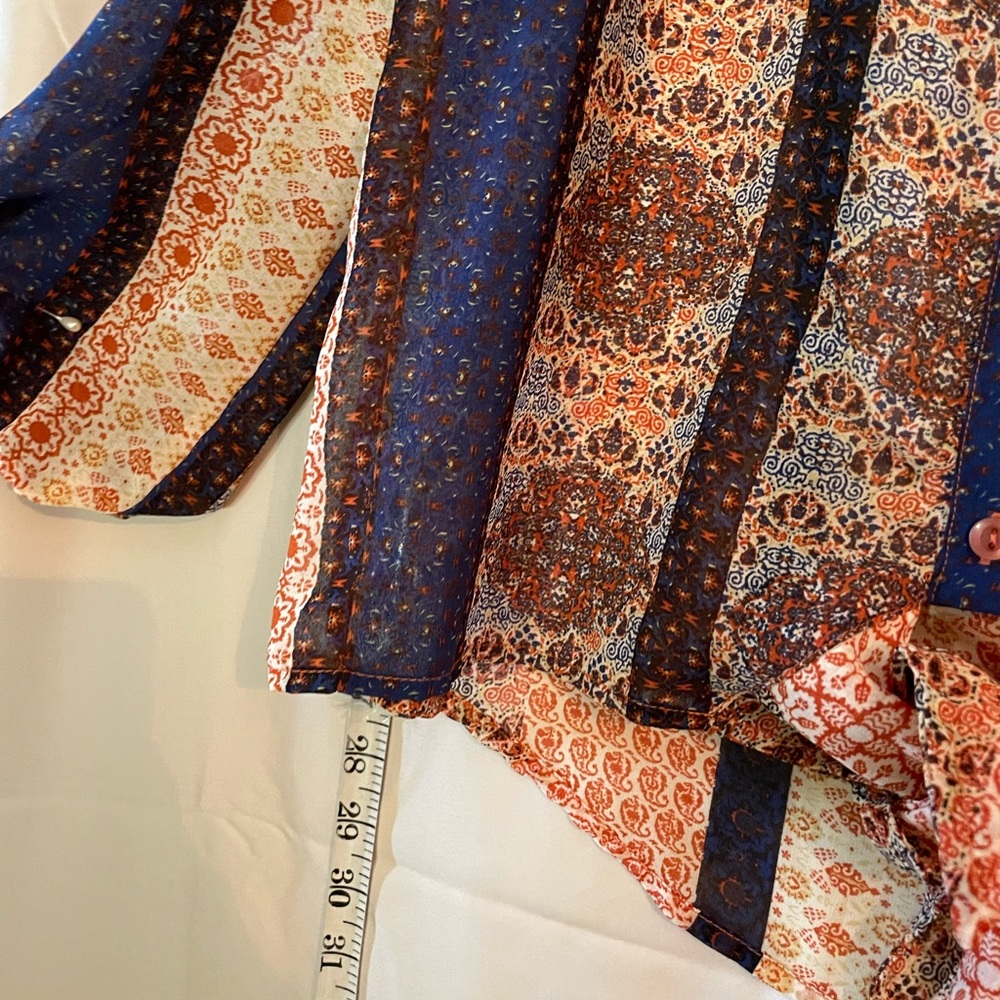 One World Multicolor Patterned Blouse - image 3